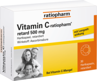 VITAMIN C-RATIOPHARM retard 500 mg Kapseln